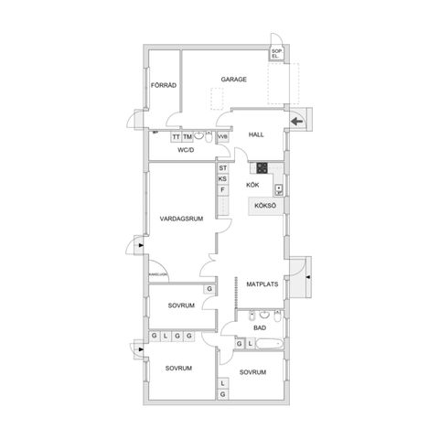 Villa, Trädgårdsgatan 7, Astrad, Ljungby