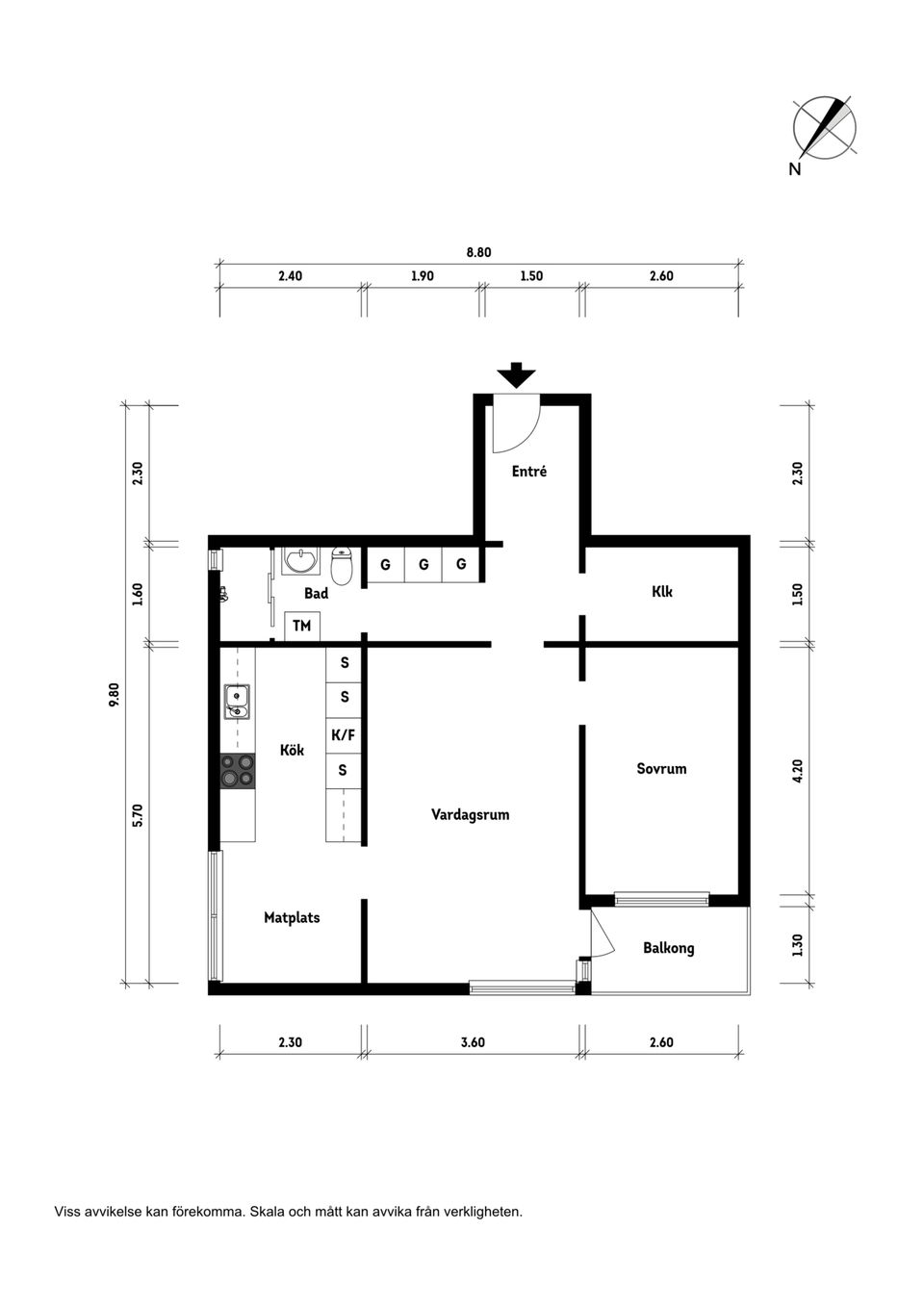 Bostadsrätt, Tågagatan 13, Norr, Helsingborg