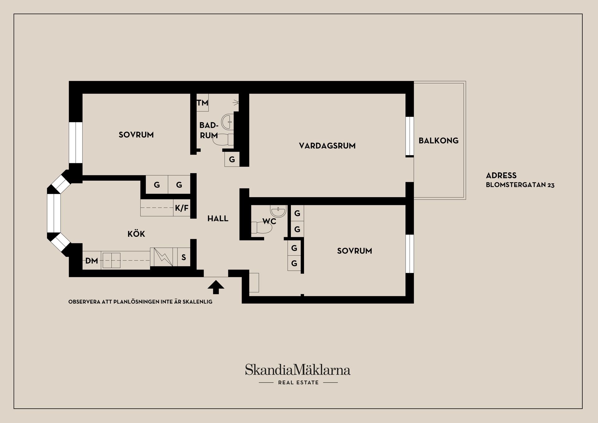 Bostadsrätt, Blomstergatan 23, Gideonsberg, Västerås