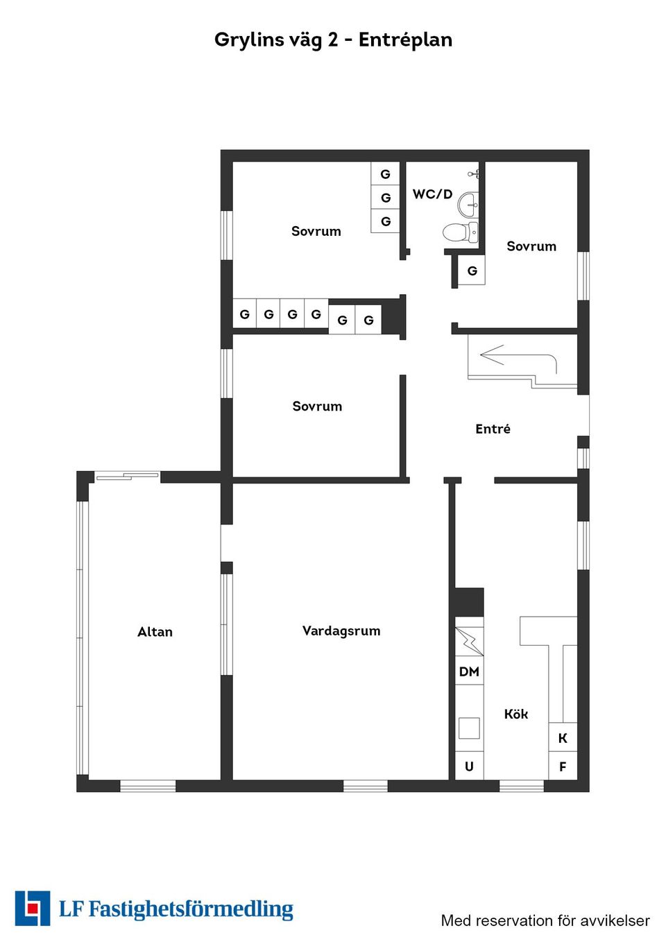 Villa, Grylins väg 2, Torup, Hylte