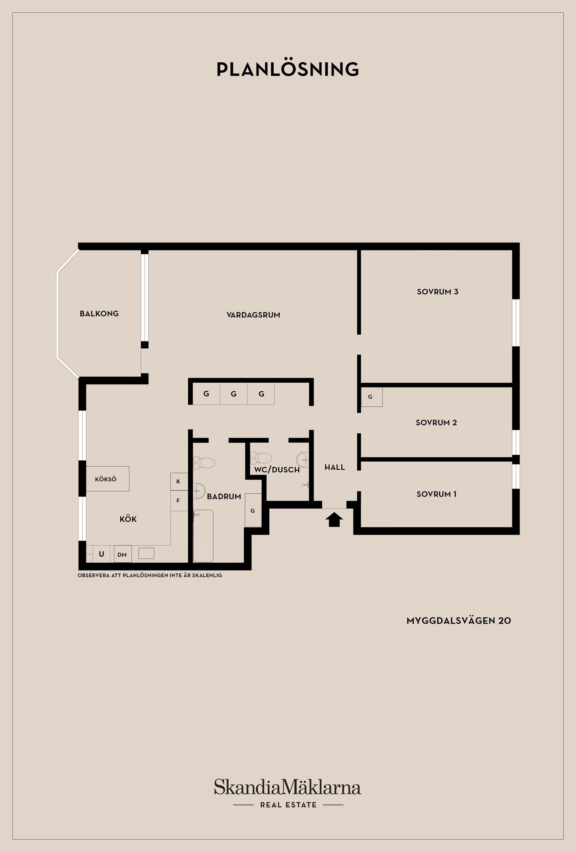 Bostadsrätt, Myggdalsvägen 20, Centrala Tyresö, Tyresö