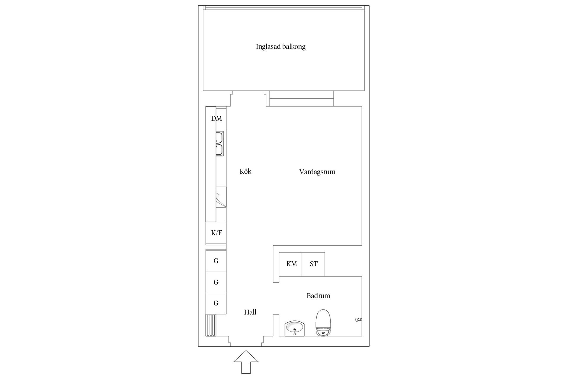 Bostadsrätt, Södra vägen 44, Söder, Varberg