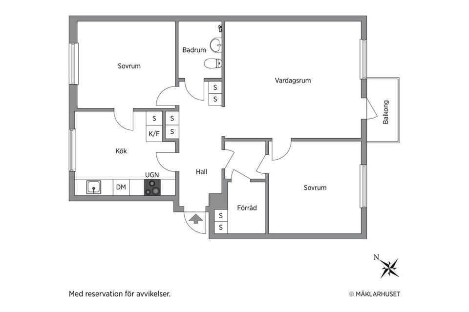 Bostadsrätt, Ängsgatan 14B, Grimsås, Tranemo
