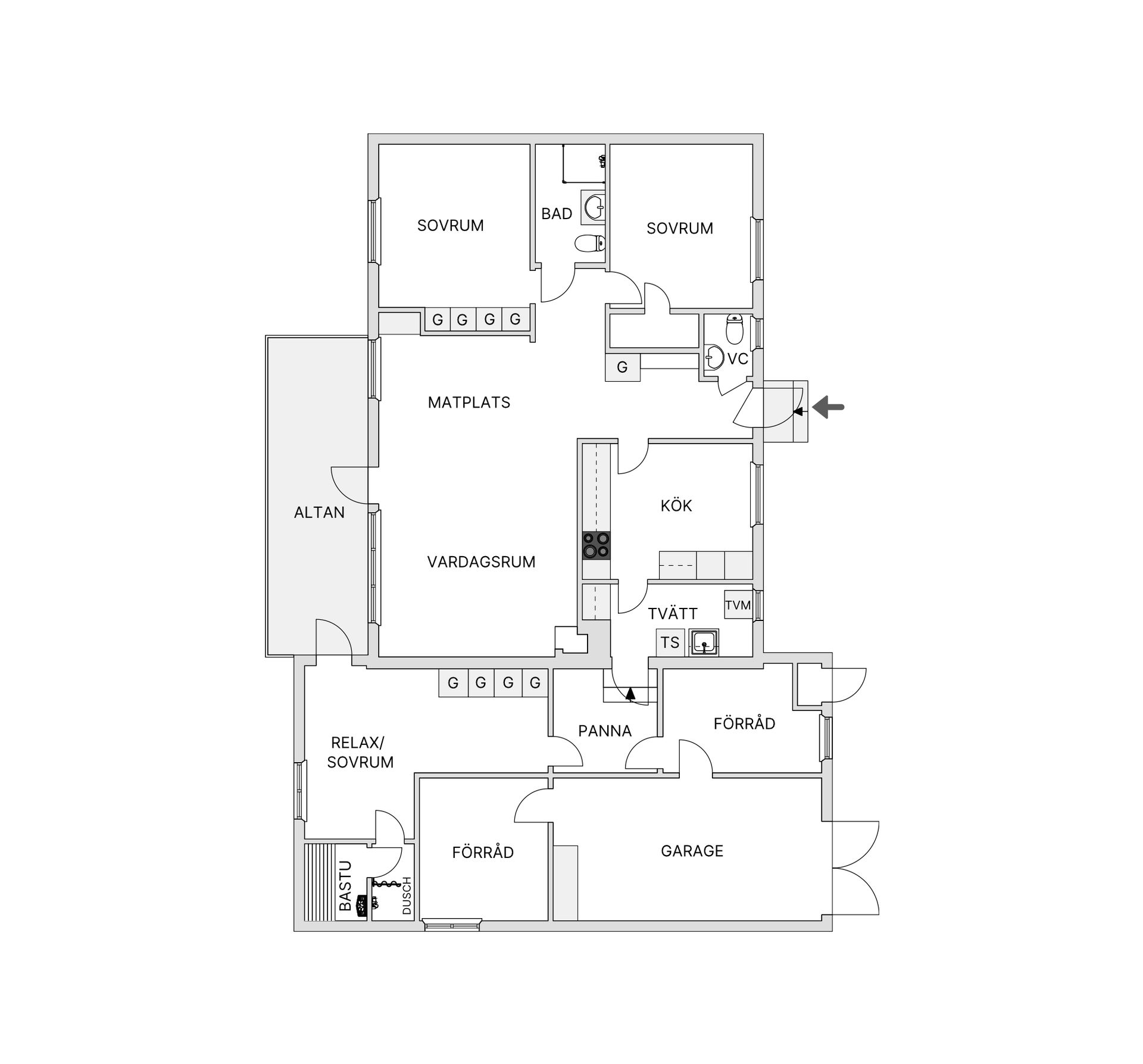 Villa, Soldatvägen 5, Näsbyn, Kalix