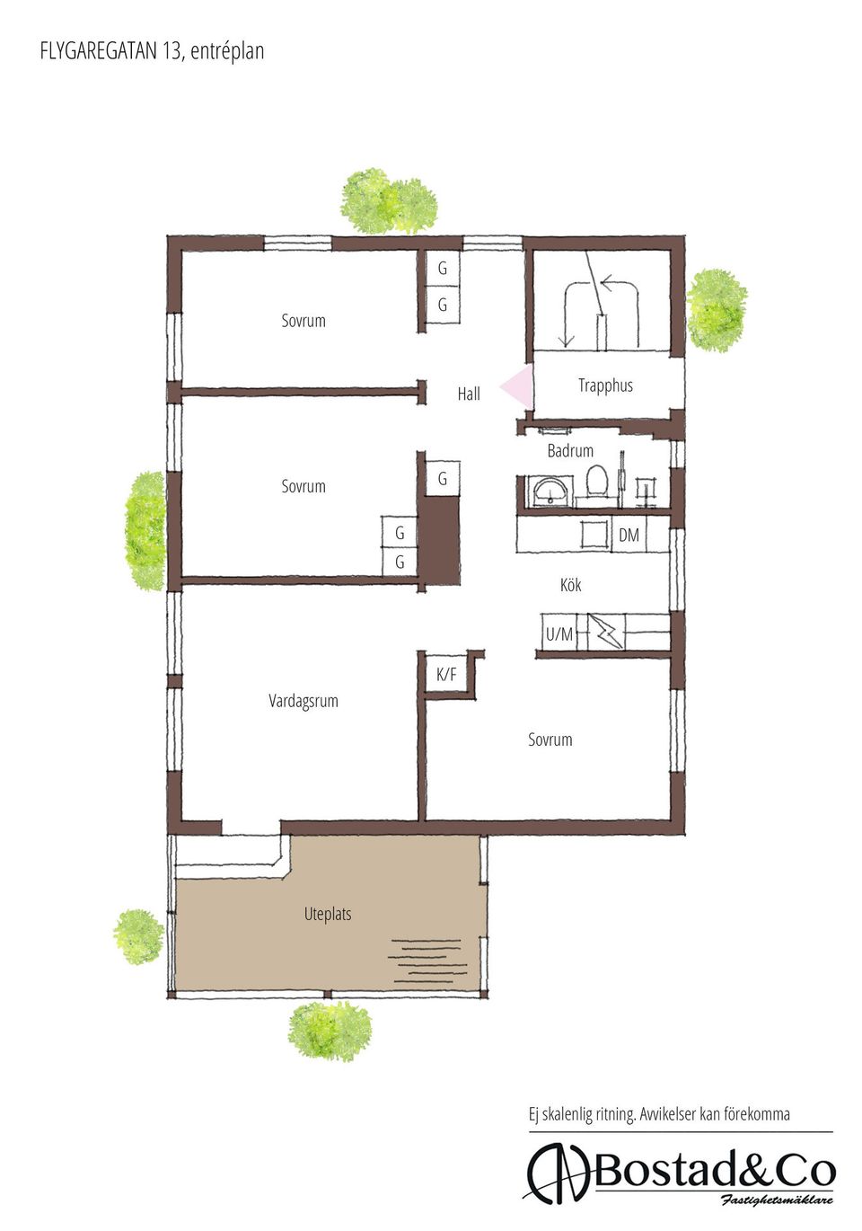 Villa, Flygaregatan 13, Centrum, Halmstad