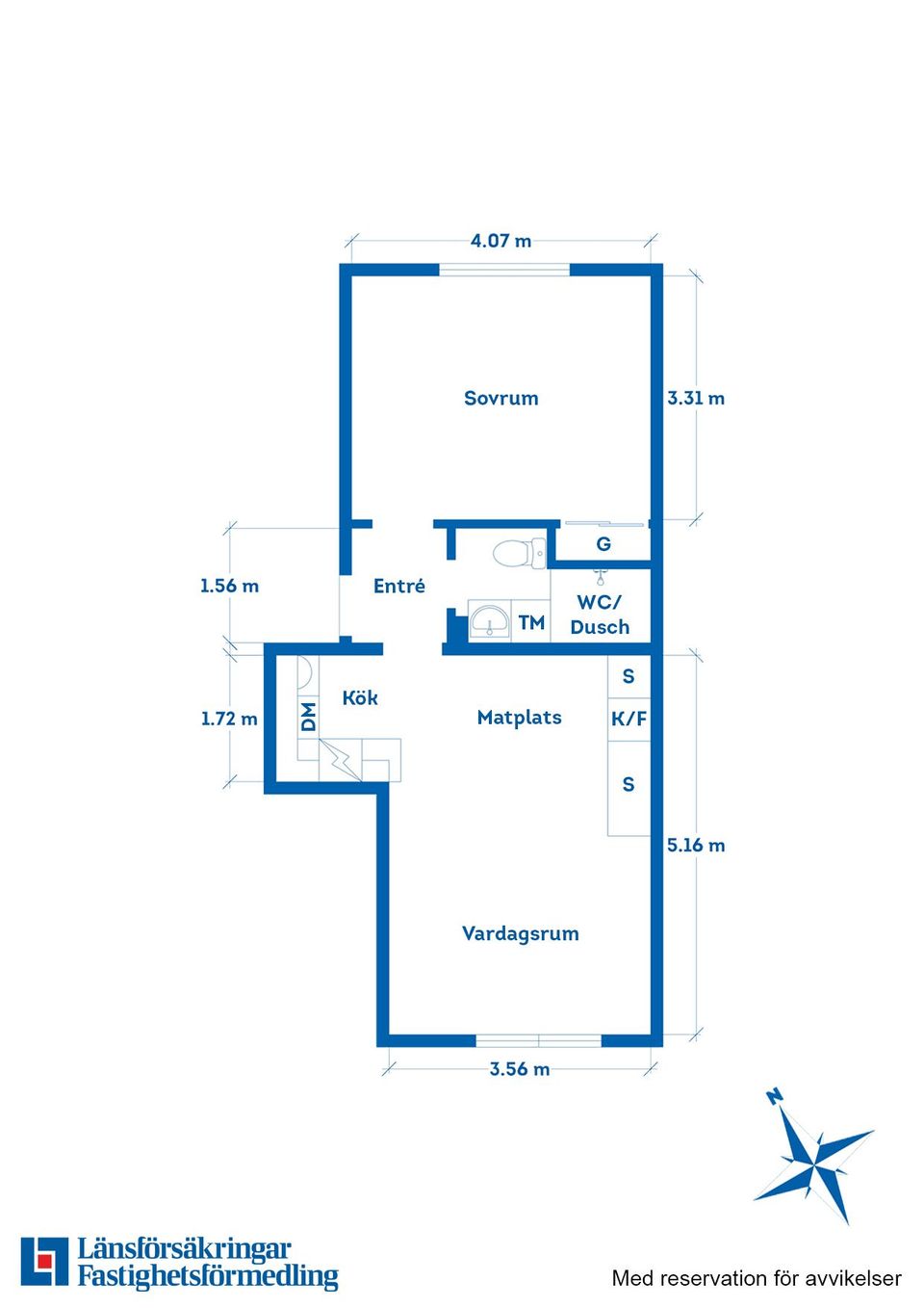 Bostadsrätt, Norrängsgatan 2C, Centralt vid lasarettet, Motala