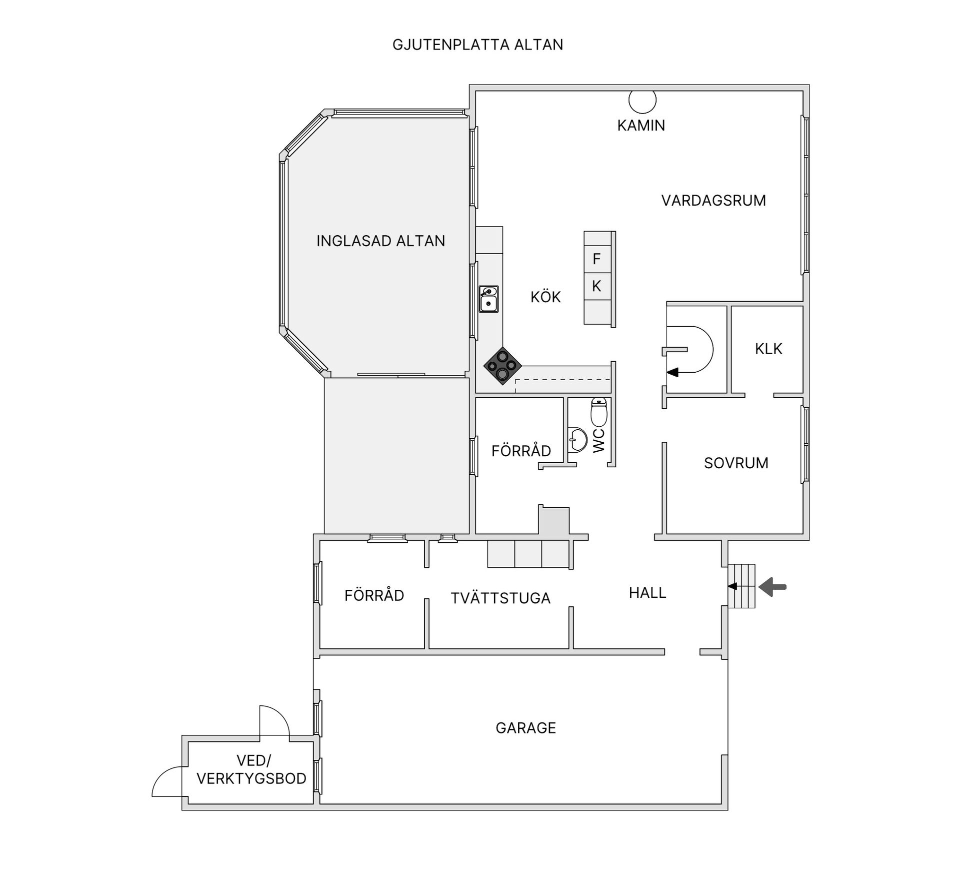 Villa, Jakobsbovägen 2, Hånger, Värnamo