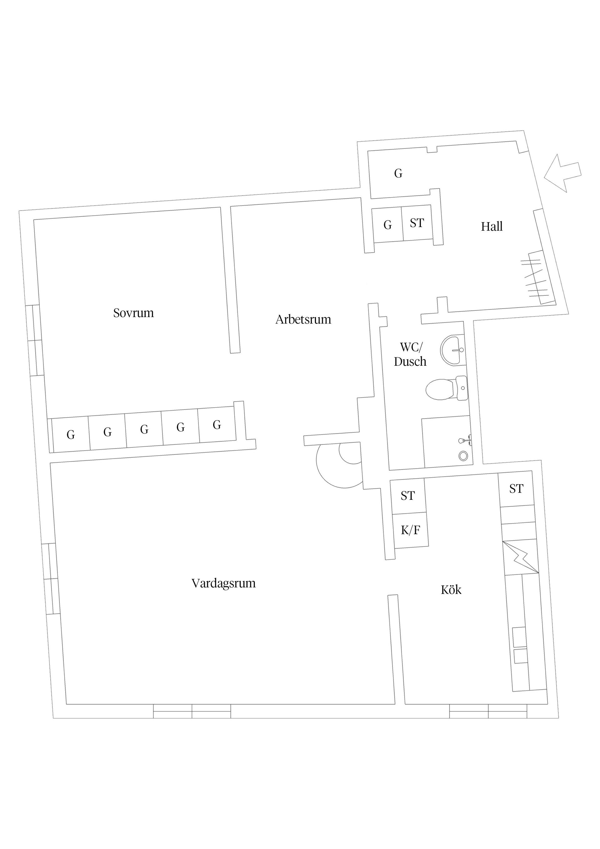 Bostadsrätt, Tegnérgatan 6B, Malmen, Kalmar