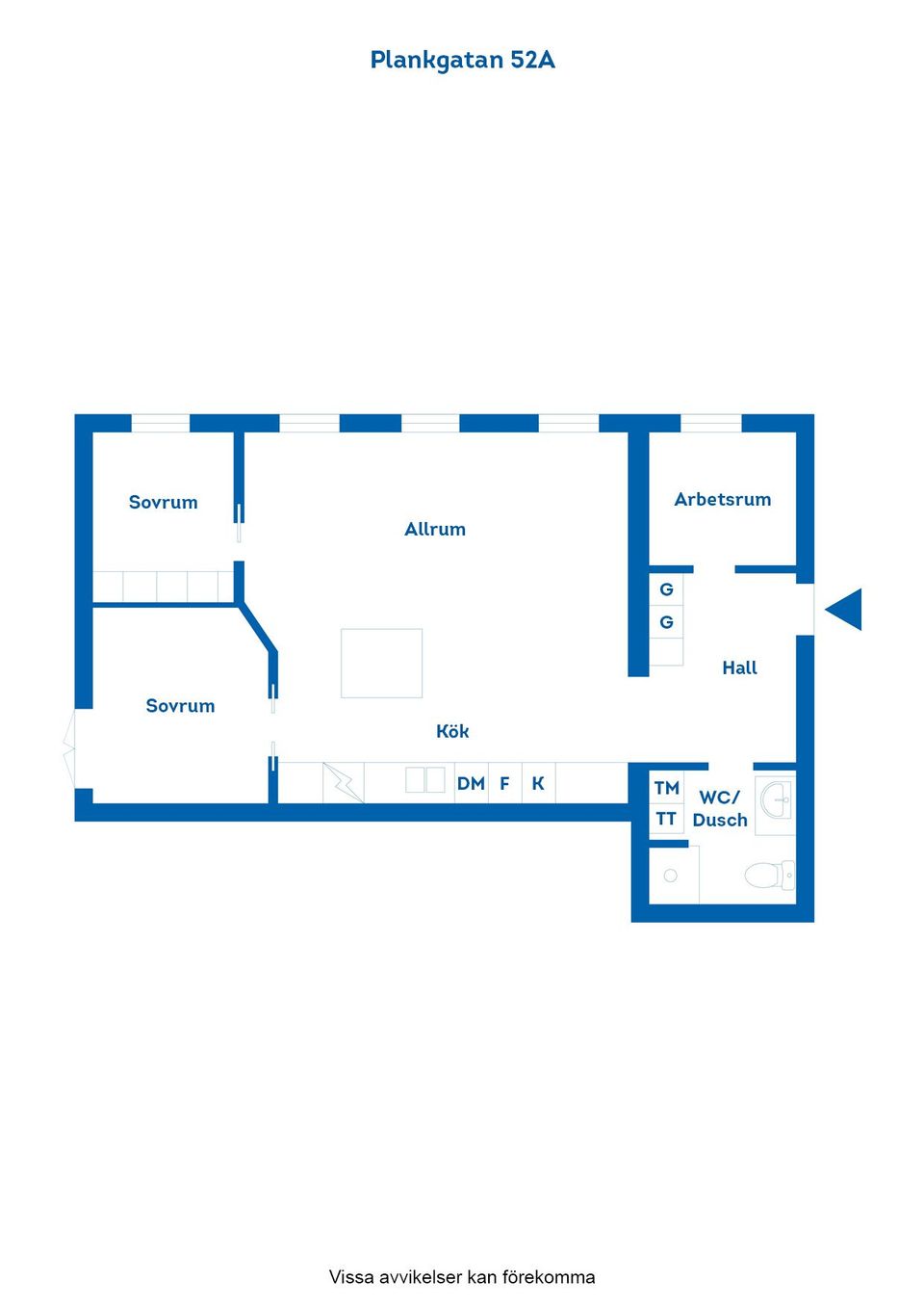 Bostadsrätt, Plankgatan 52A, Centralt, Norrköping