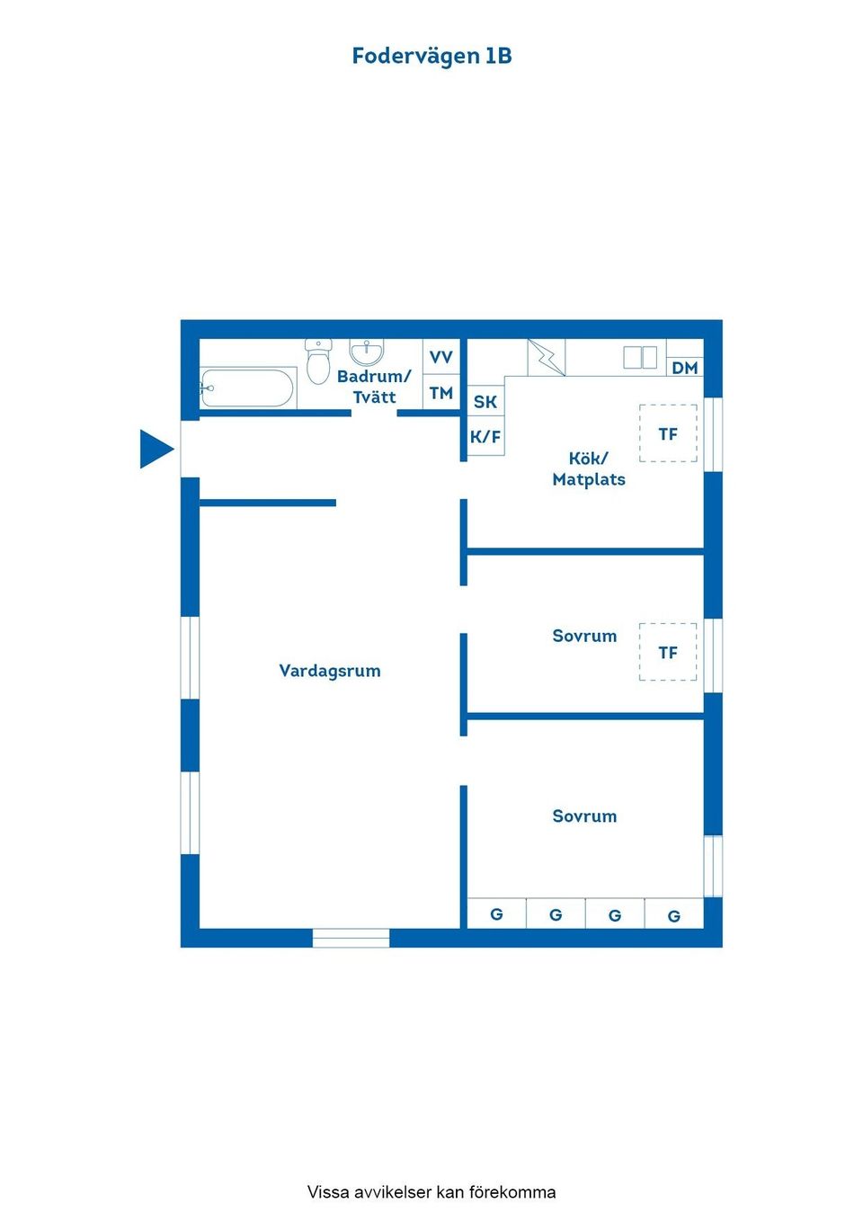 Bostadsrätt, Fodervägen 1B, Loddby, Norrköping