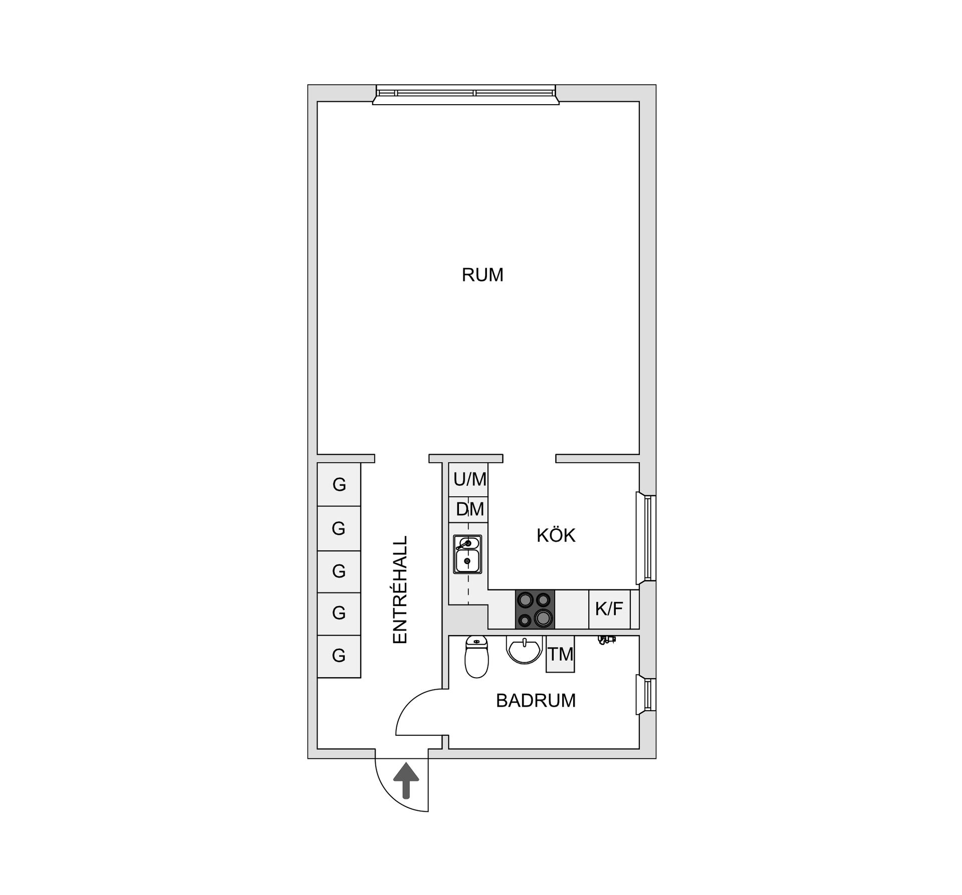Bostadsrätt, Engelbrektsgatan 17, Rörstorp, Värnamo