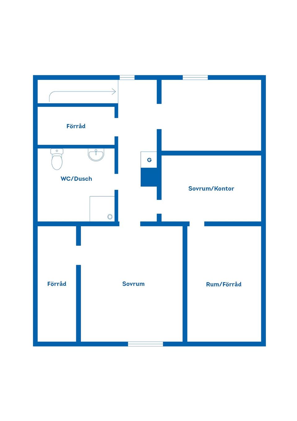 Villa, Kanarp 7, På landet, Jönköping