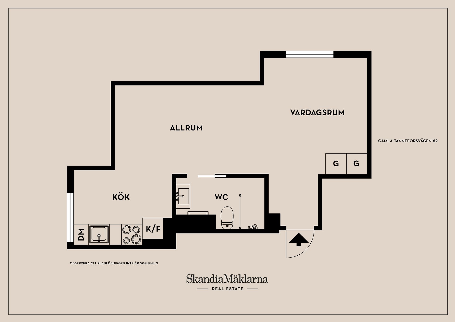 Bostadsrätt, Gamla Tanneforsvägen 62, Tannefors, Linköping