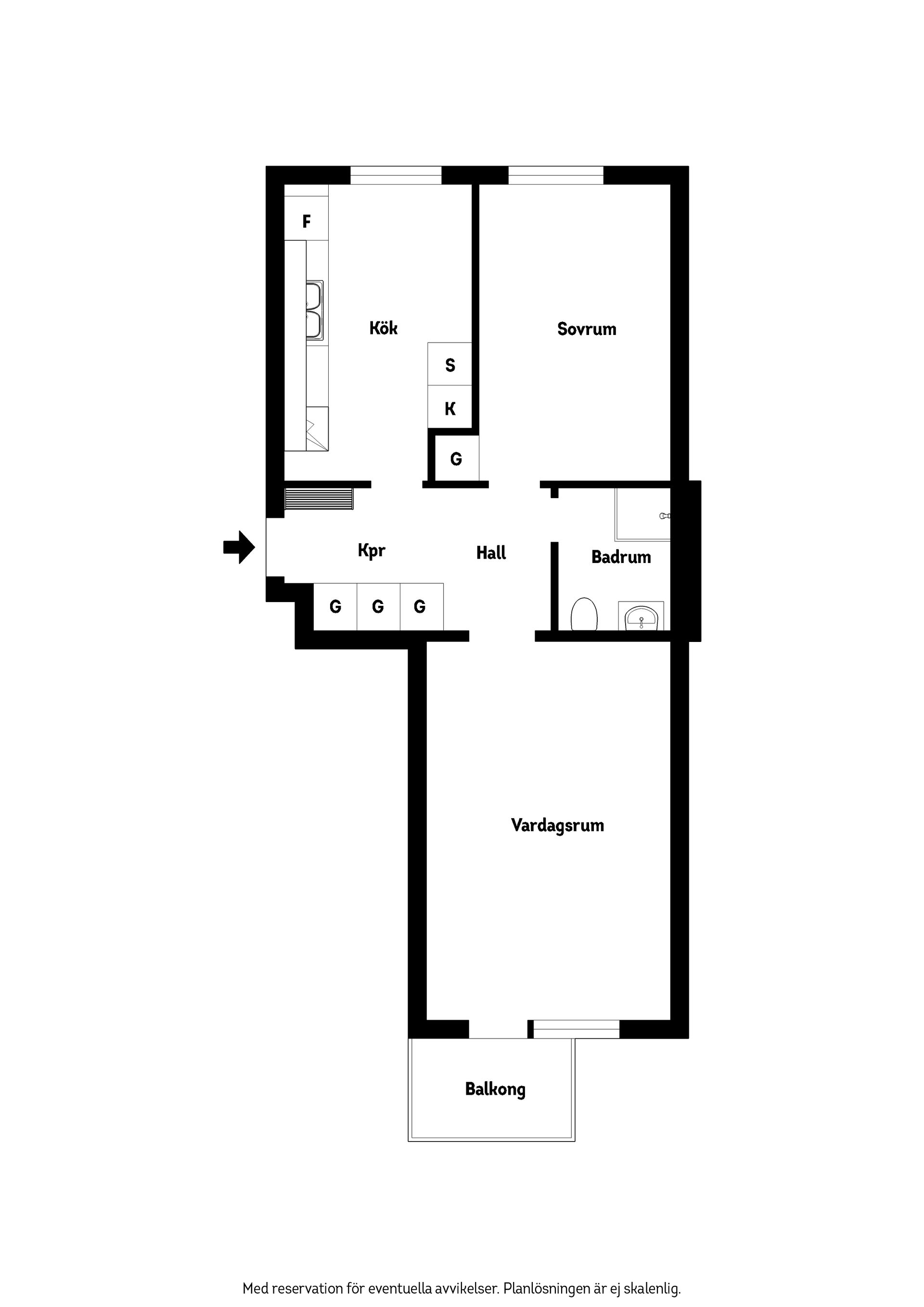 Bostadsrätt, Brunnsgatan 8B, Huskvarna Söder, Jönköping