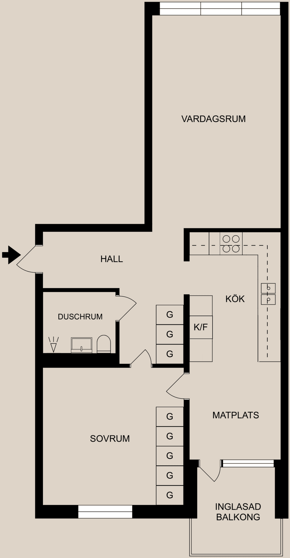 Bostadsrätt, Reenstiernagatan 34, Eneby, Vidablick, Norrköping