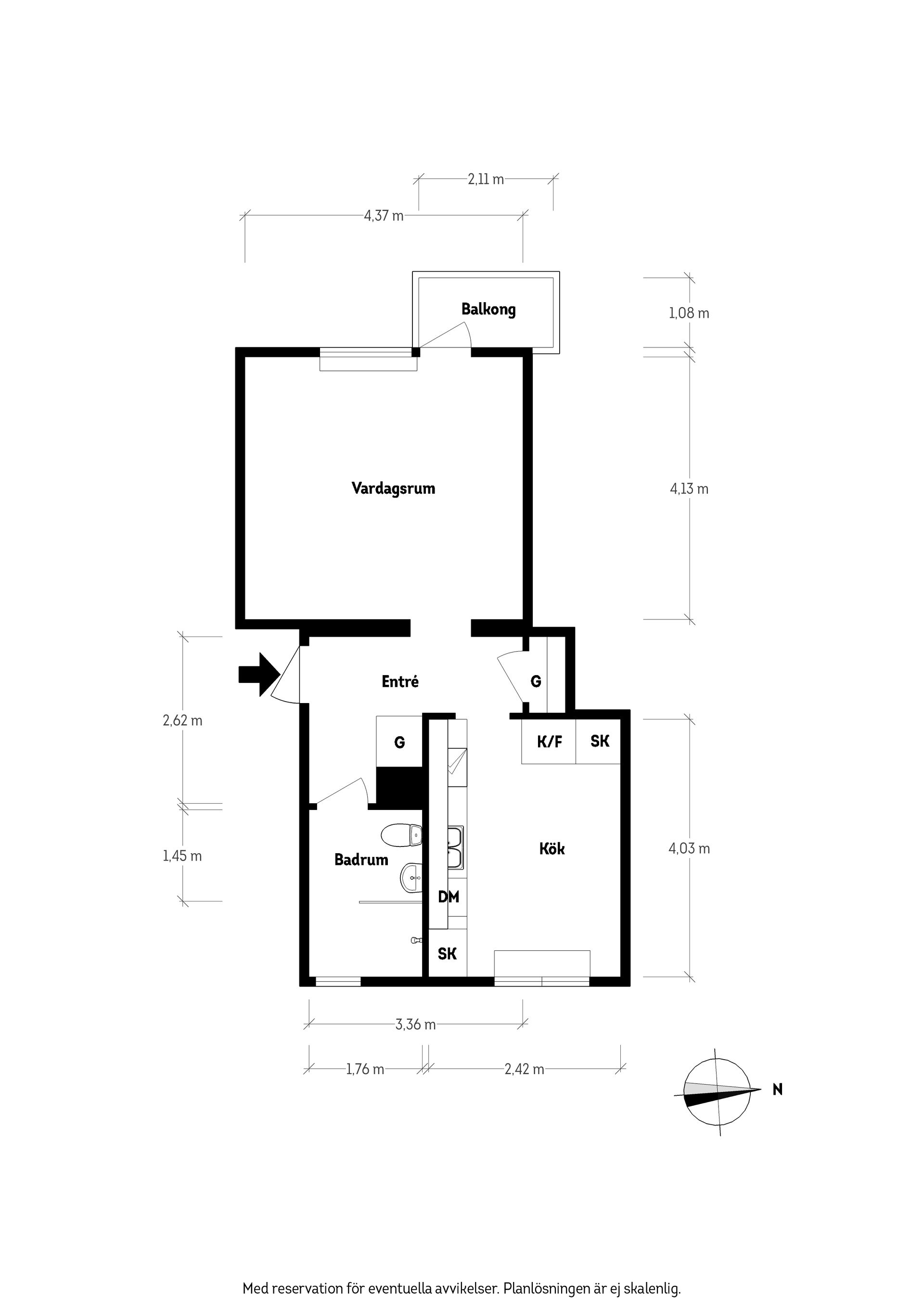 Bostadsrätt, Wingårdsgatan 11C, Kålltorp, Göteborg
