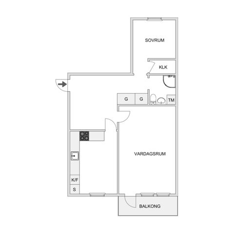 Bostadsrätt, Klorvägen 10A, Bohus, Ale