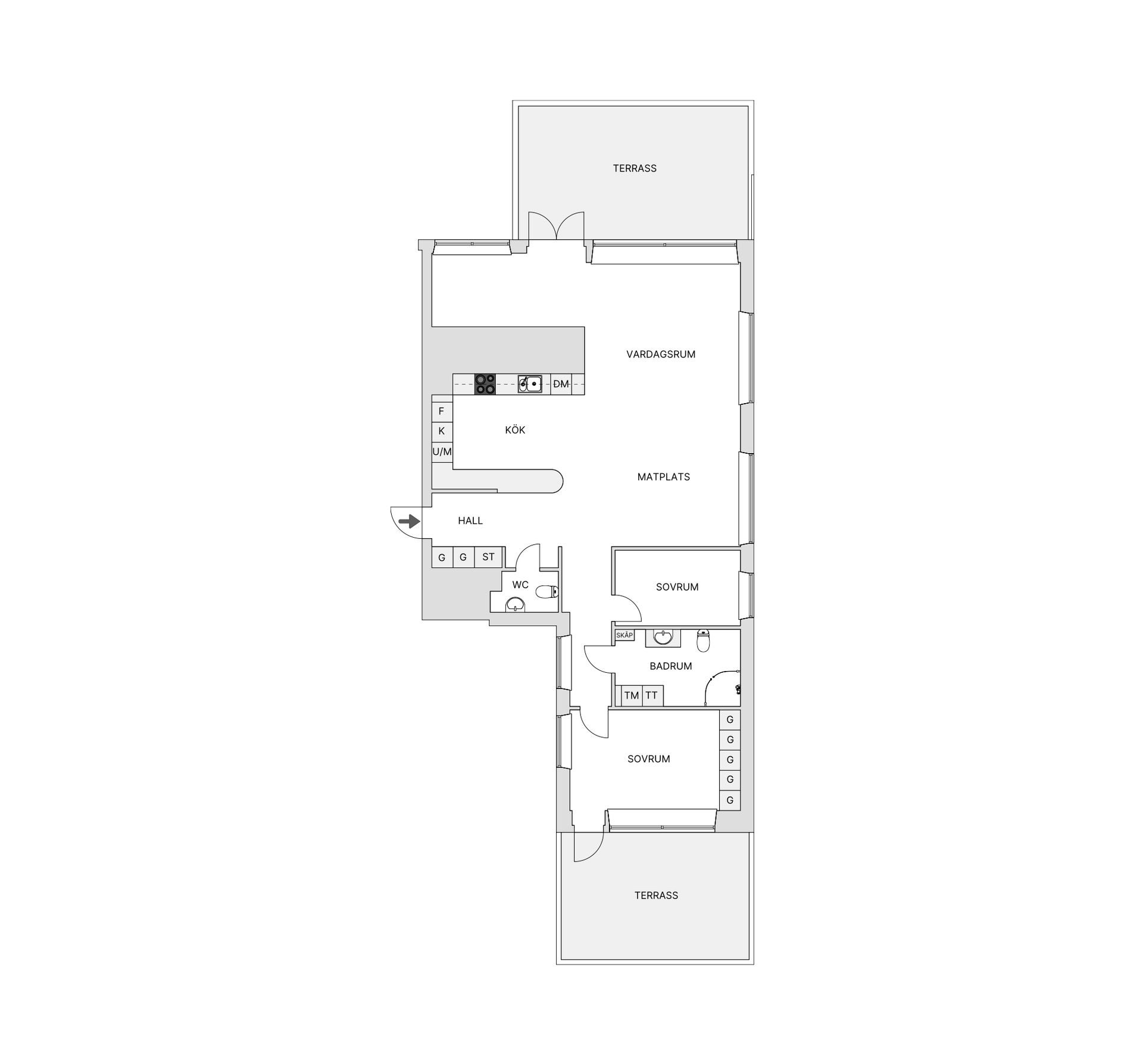 Bostadsrätt, Österlånggatan 64, Centrum, Borås