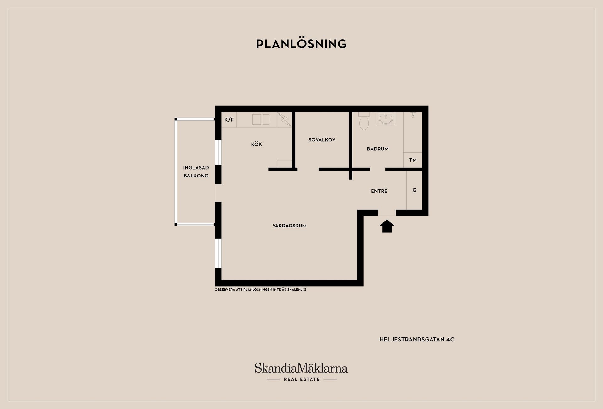 Bostadsrätt, Heljestrandsgatan 4C, Norr, Eskilstuna