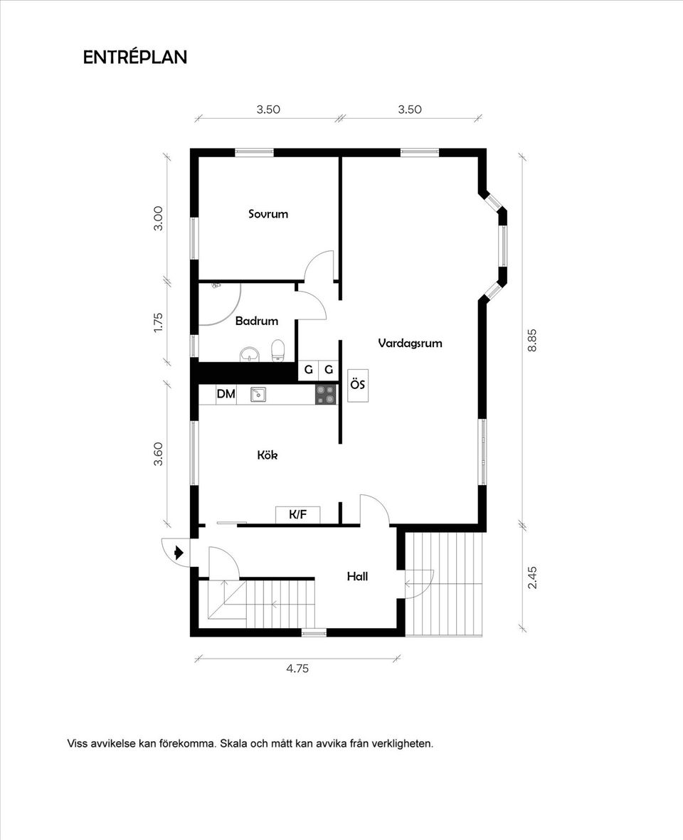 Villa, Kviströmsvägen 15, Centrum, Munkedal