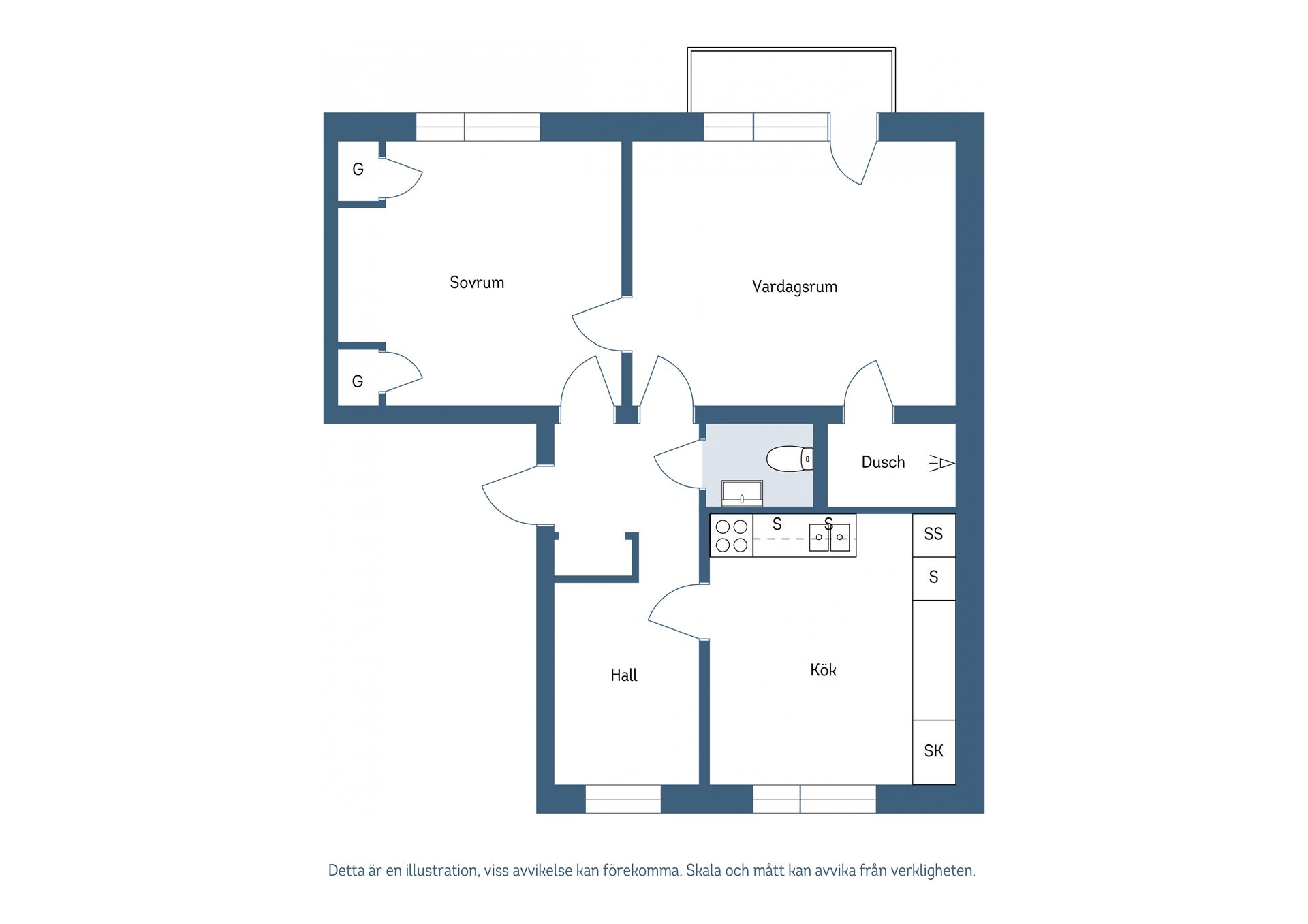 Bostadsrätt, Södra Esplanaden 11C, Tierp