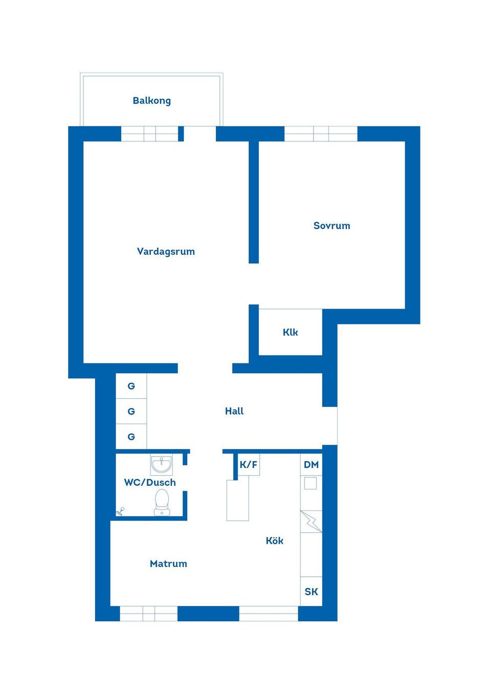 Bostadsrätt, Kaplansgatan 25B, Gävle Centrum, Gävle