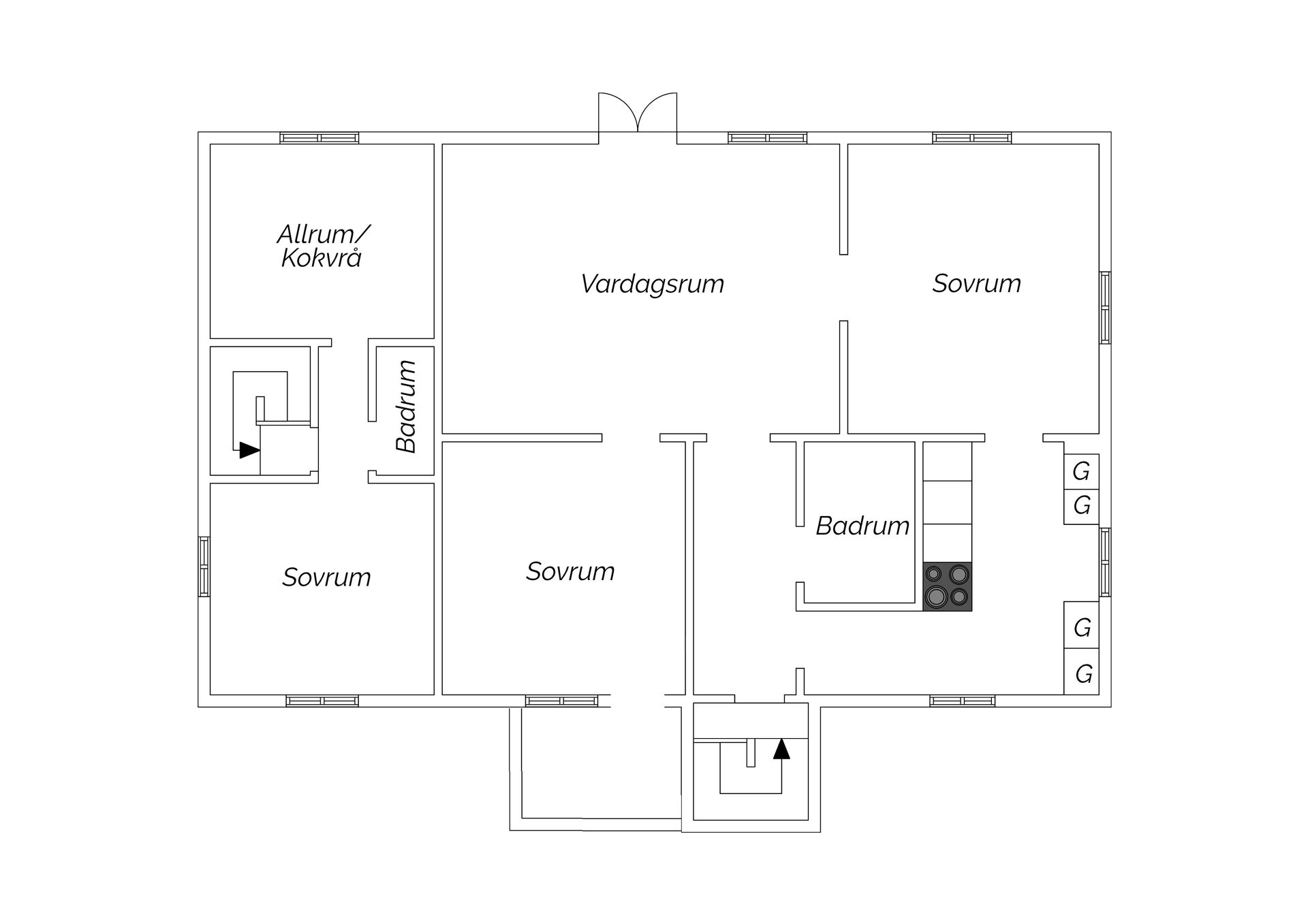 Villa, Tingshusgatan 4, Kramfors