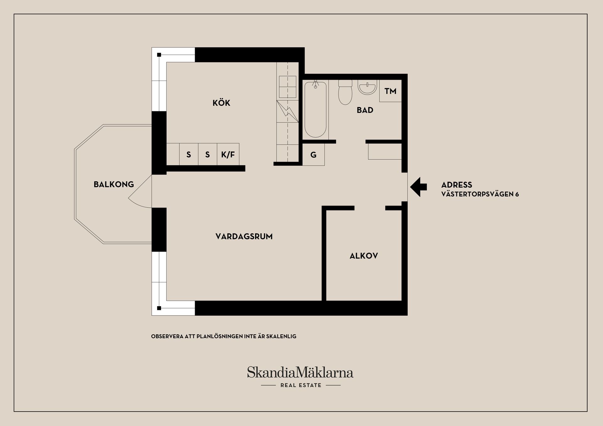 Bostadsrätt, Västertorpsvägen 6, Västertorp/Hägersten, Stockholm