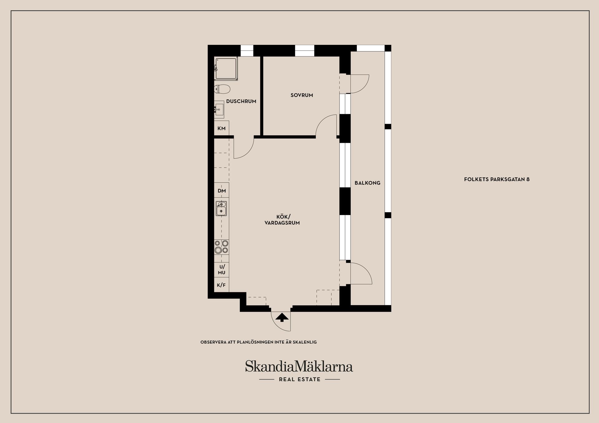 Bostadsrätt, Folkets Parksgatan 8, Folkets Park, Linköping