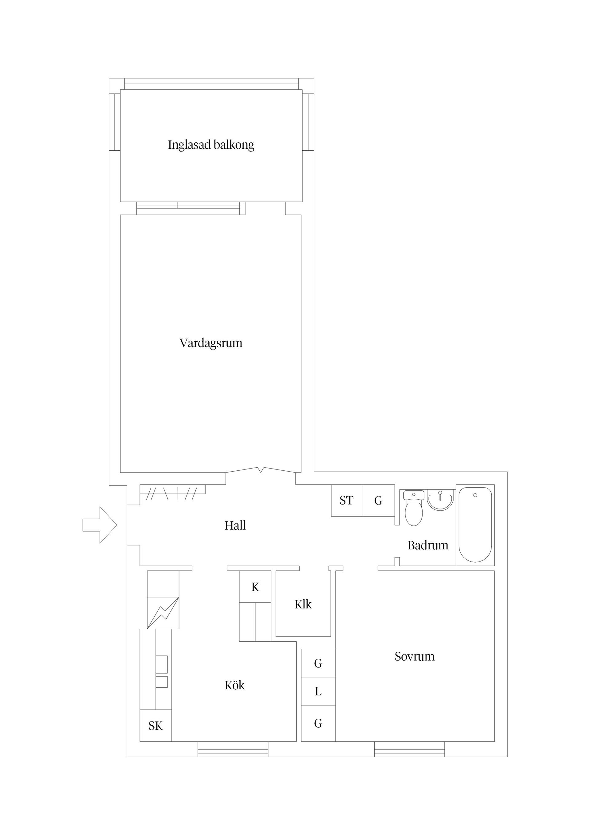 Bostadsrätt, Ståthållaregatan 56D, Södra området, Kalmar