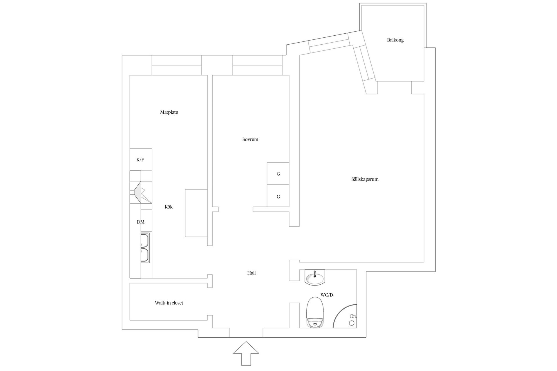Bostadsrätt, Regementsgatan 31A, Slottsstaden, Malmö