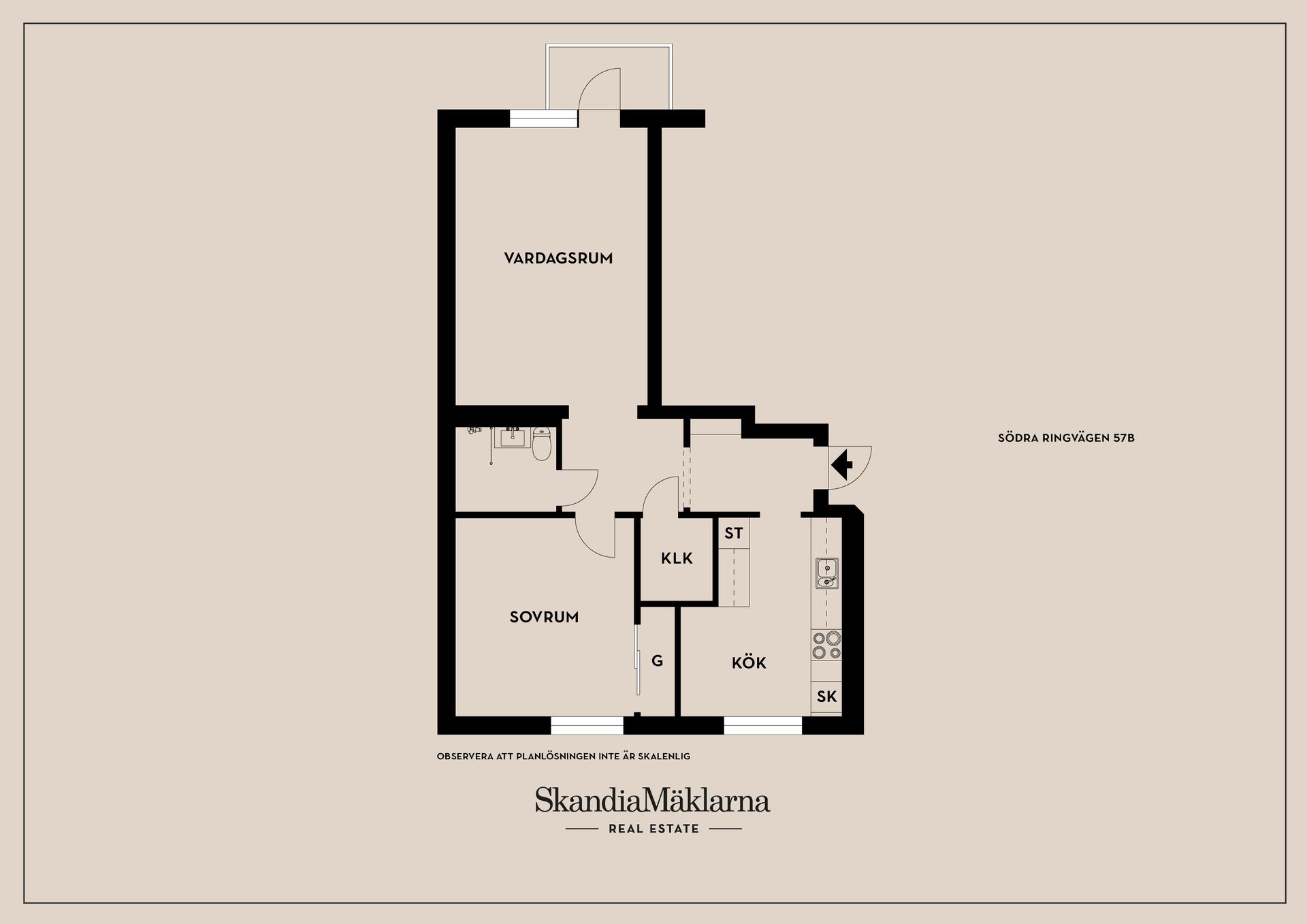 Bostadsrätt, Södra Ringvägen 57B, Malmen, Kristinehamn