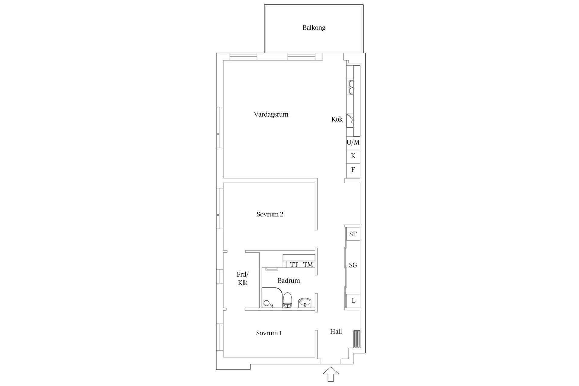 Bostadsrätt, Folketshusvägen 3, Klagshamn, Malmö