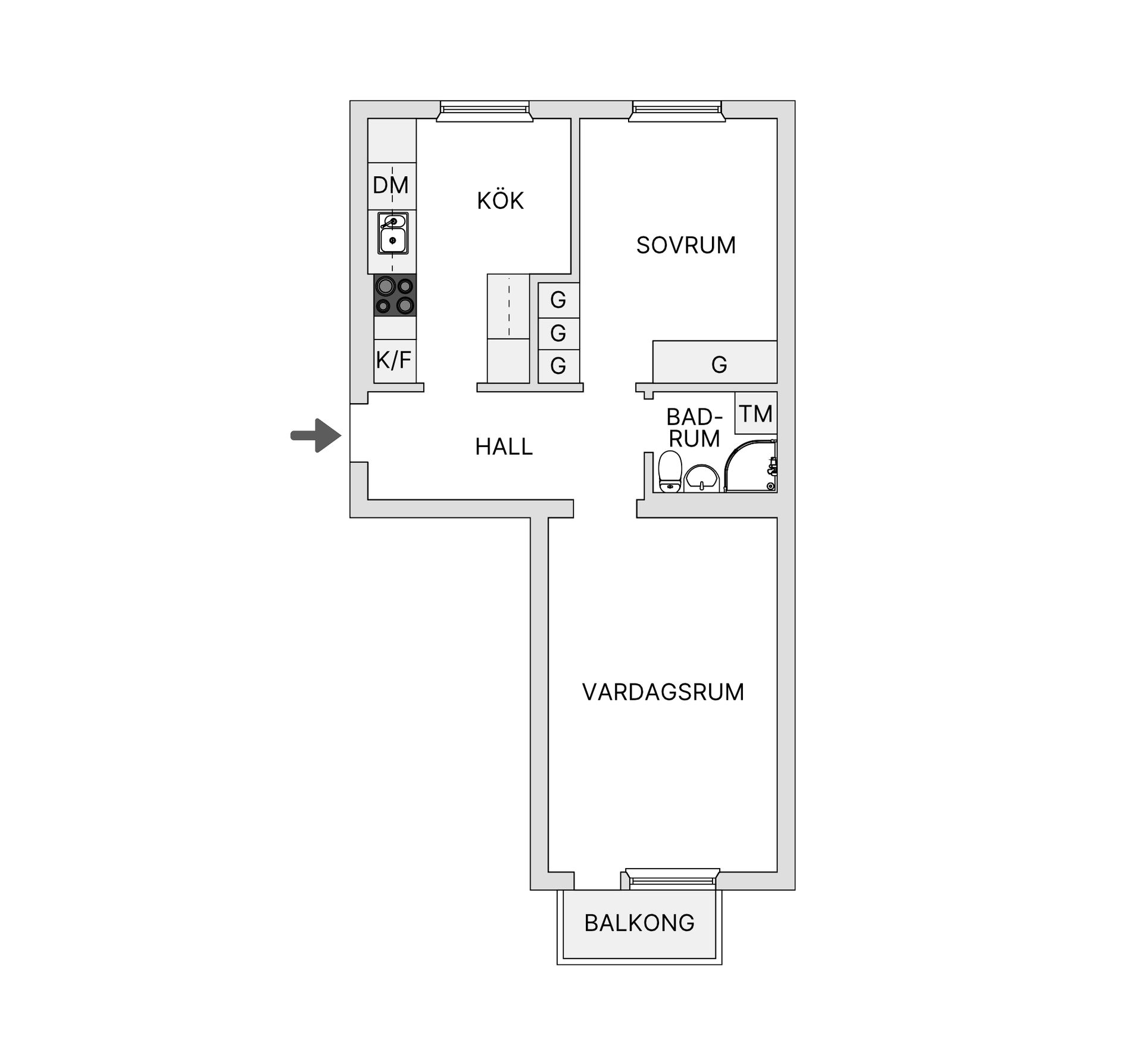 Bostadsrätt, Samuel Permans gata 35C, Karlslund, Östersund