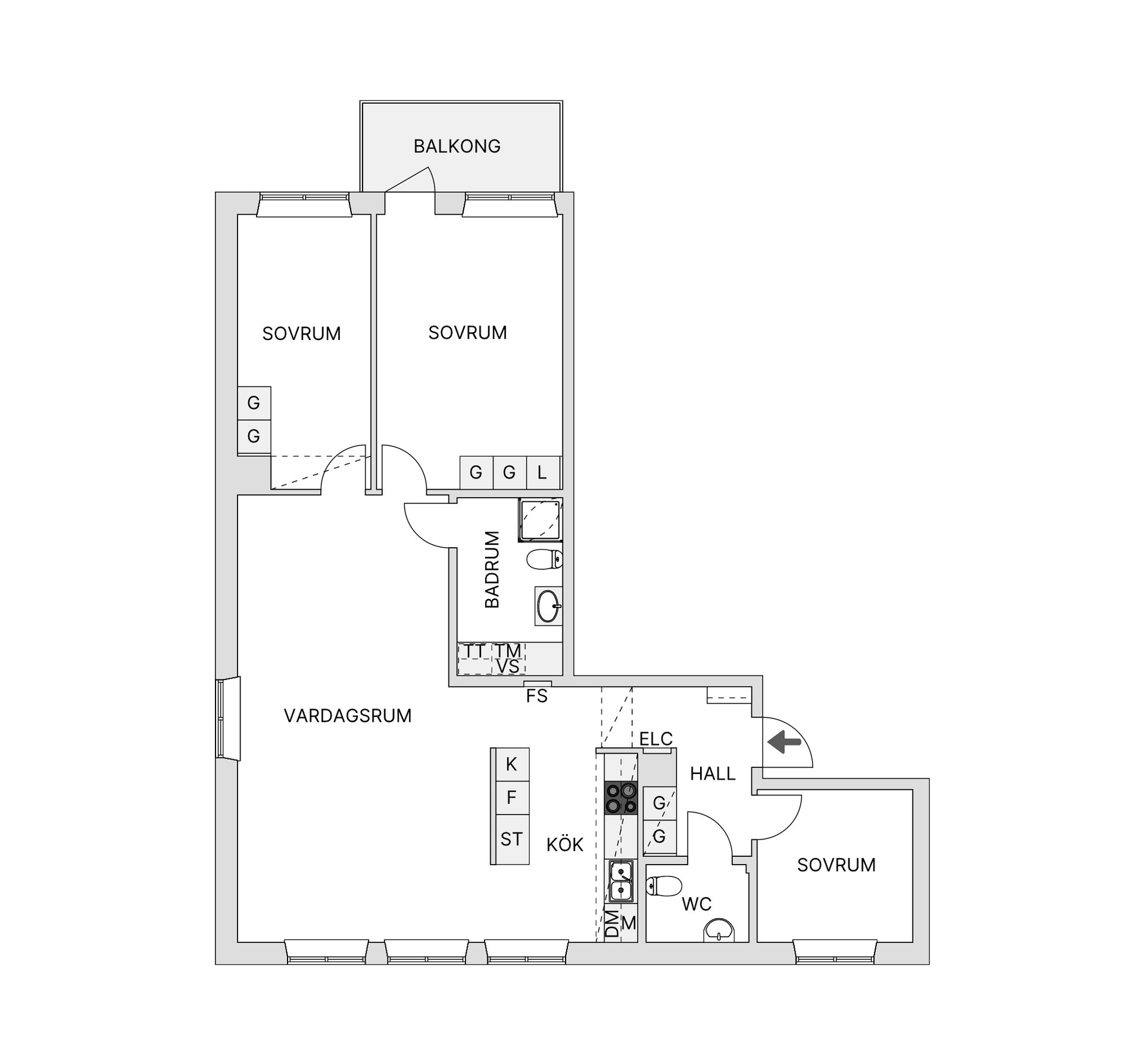 Bostadsrätt, Perstorpsvägen 205, 4tr, Klockelund, Stockholm