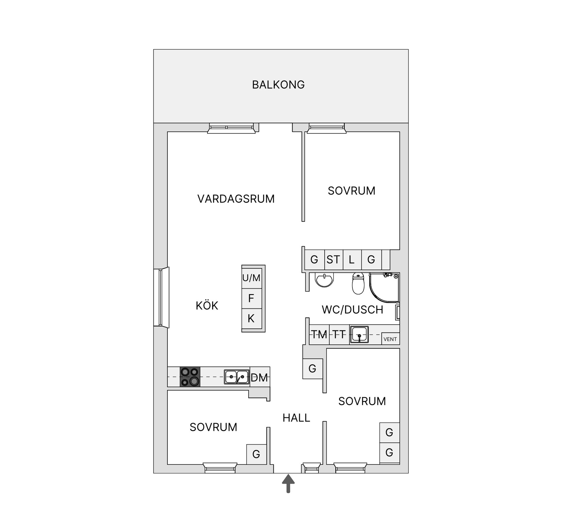 Bostadsrätt, Västra Pumparegatan 2D, Värnamo