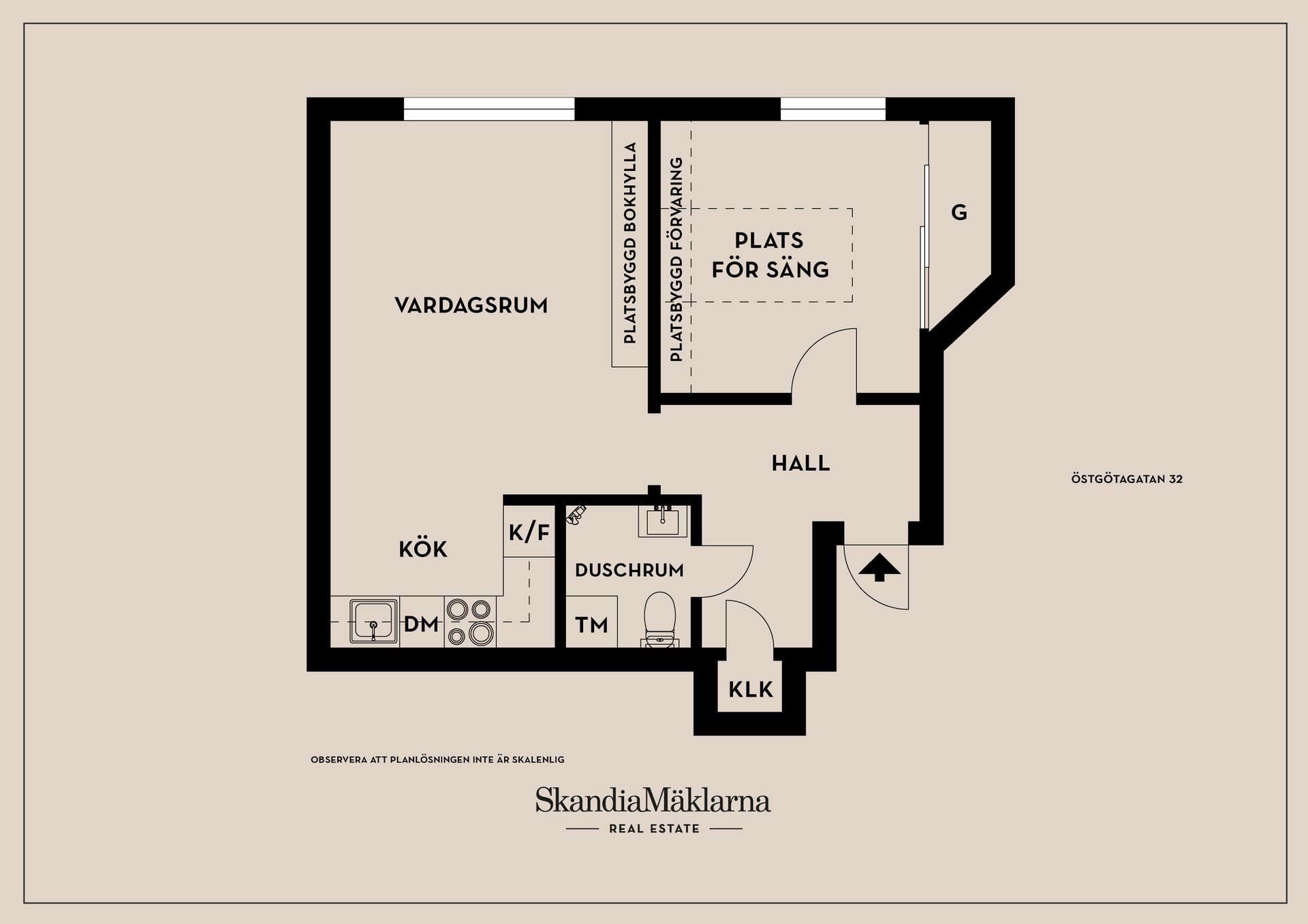 Bostadsrätt, Östgötagatan 32, Vasastaden, Linköping