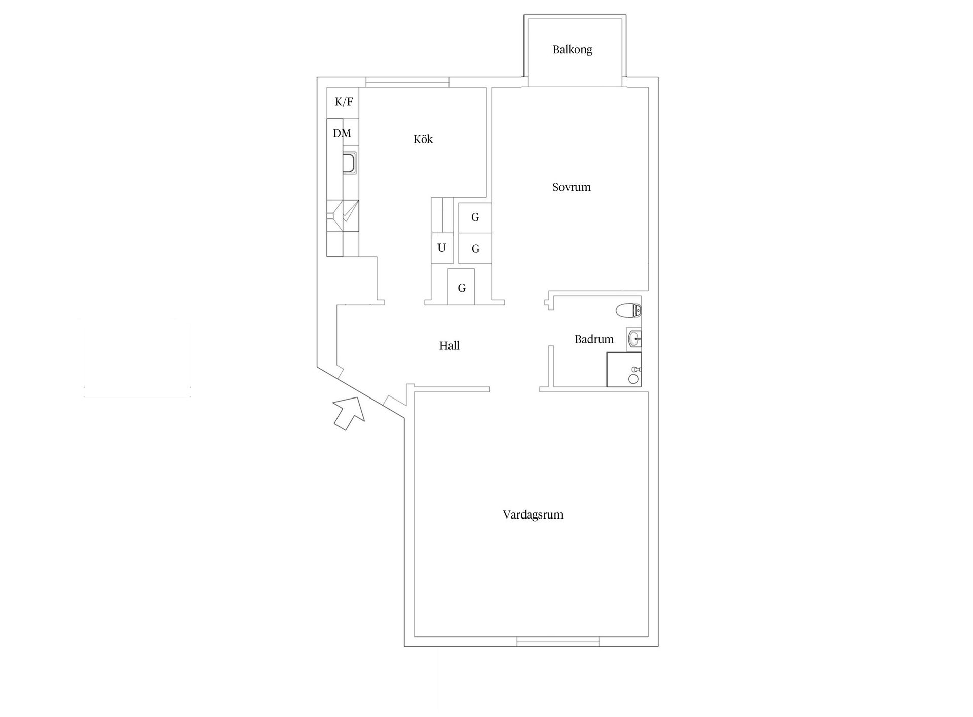 Bostadsrätt, Skolgatan 6B, Centrum, Växjö