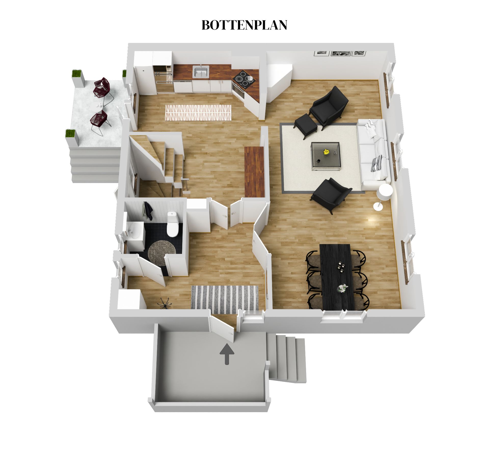 Villa, Radhus, Manhemsvägen 16B, Edsviken, Sollentuna