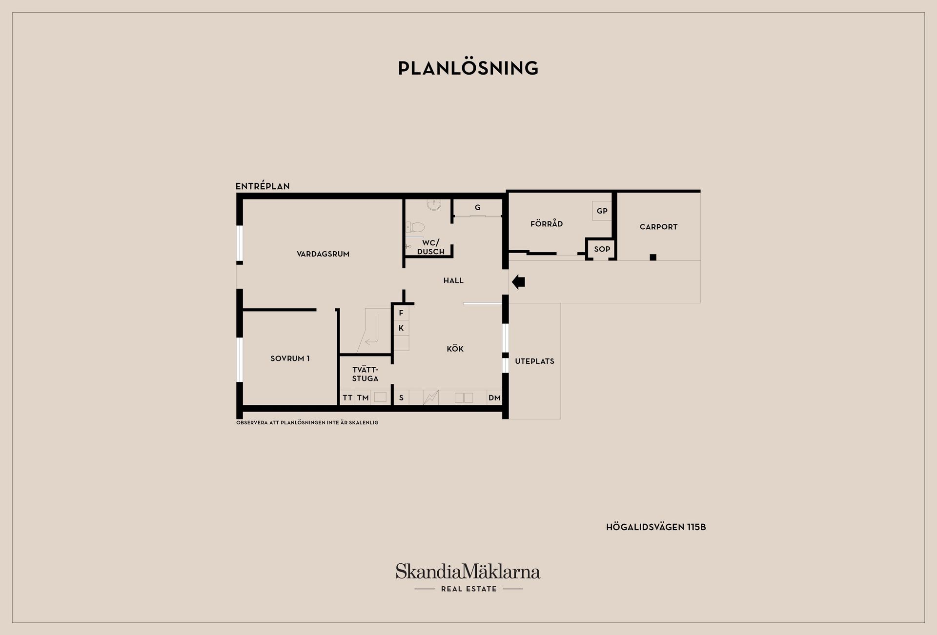 Bostadsrätt, Högalidsvägen 115B, Högalid, Kävlinge