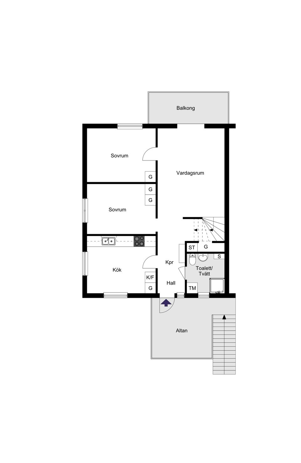Bostadsrätt, Norrholmsvägen 176, Östra Orminge, Nacka