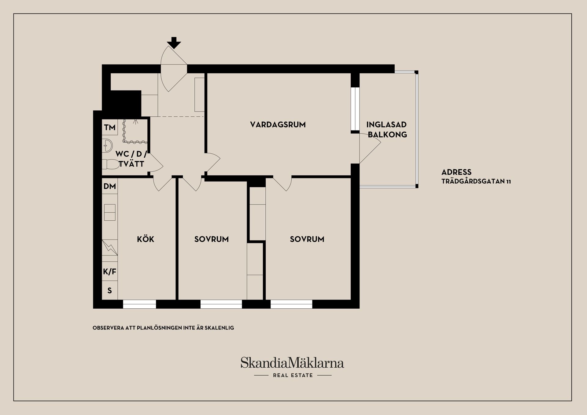 Bostadsrätt, Trädgårdsgatan 11, Centrala Oxelösund, Oxelösund