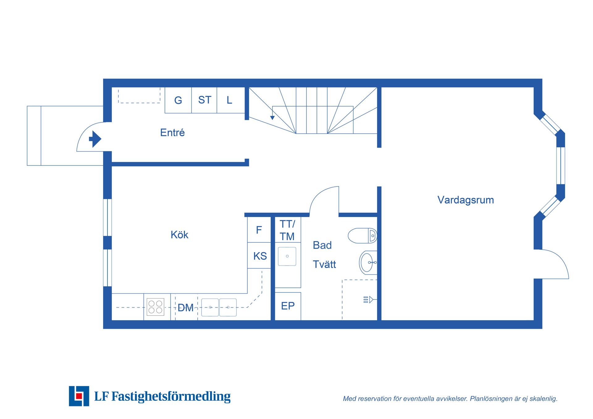 Bostadsrätt, Sånggatan 1B, Svarte, Ystad