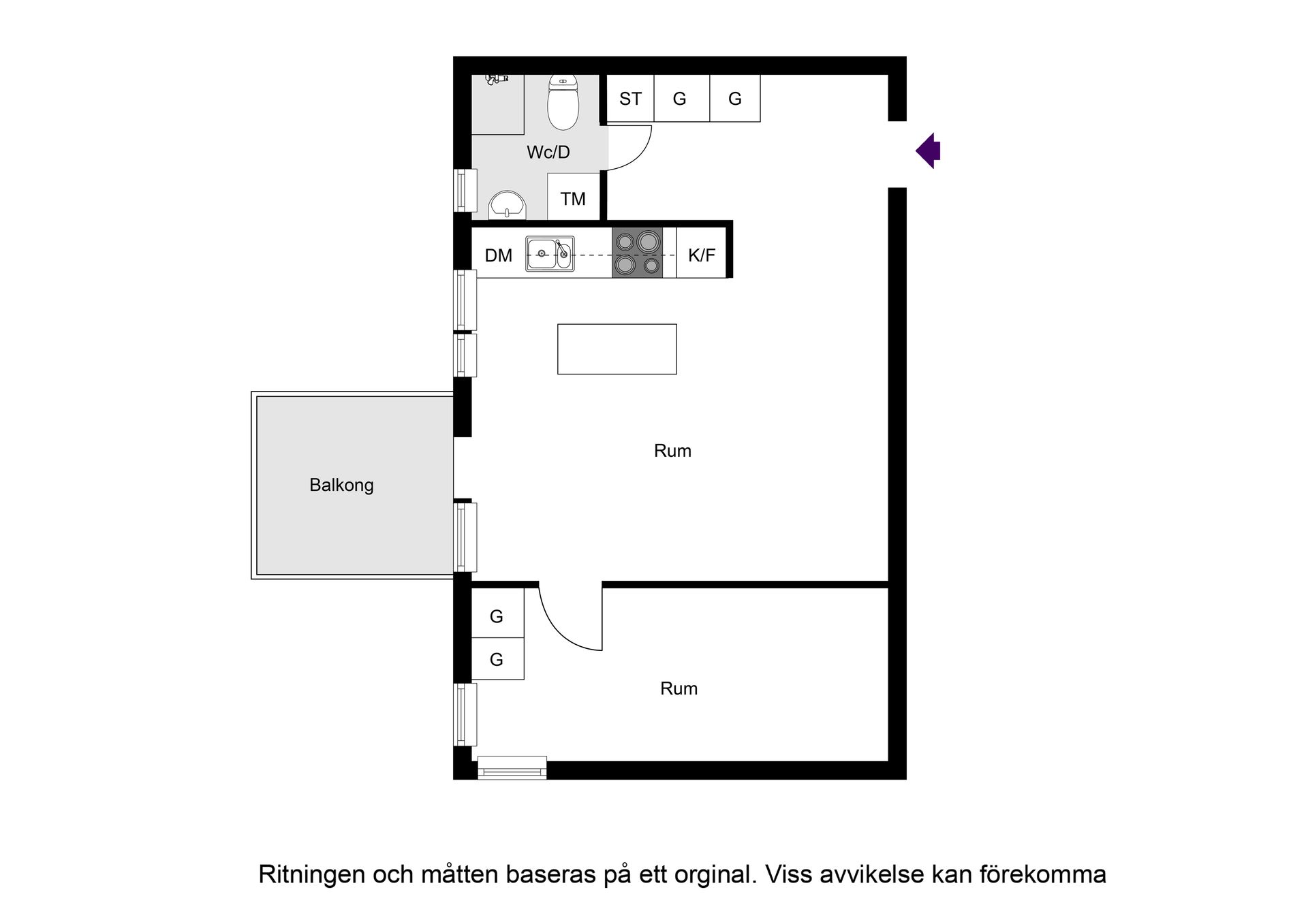 Bostadsrätt, Fritzbergsvägen 11, Bällstalund, Vallentuna