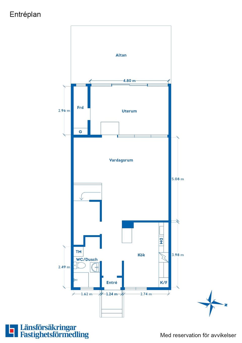 Bostadsrätt, Norra Herrgårdsgatan 45E, Mossen, Motala