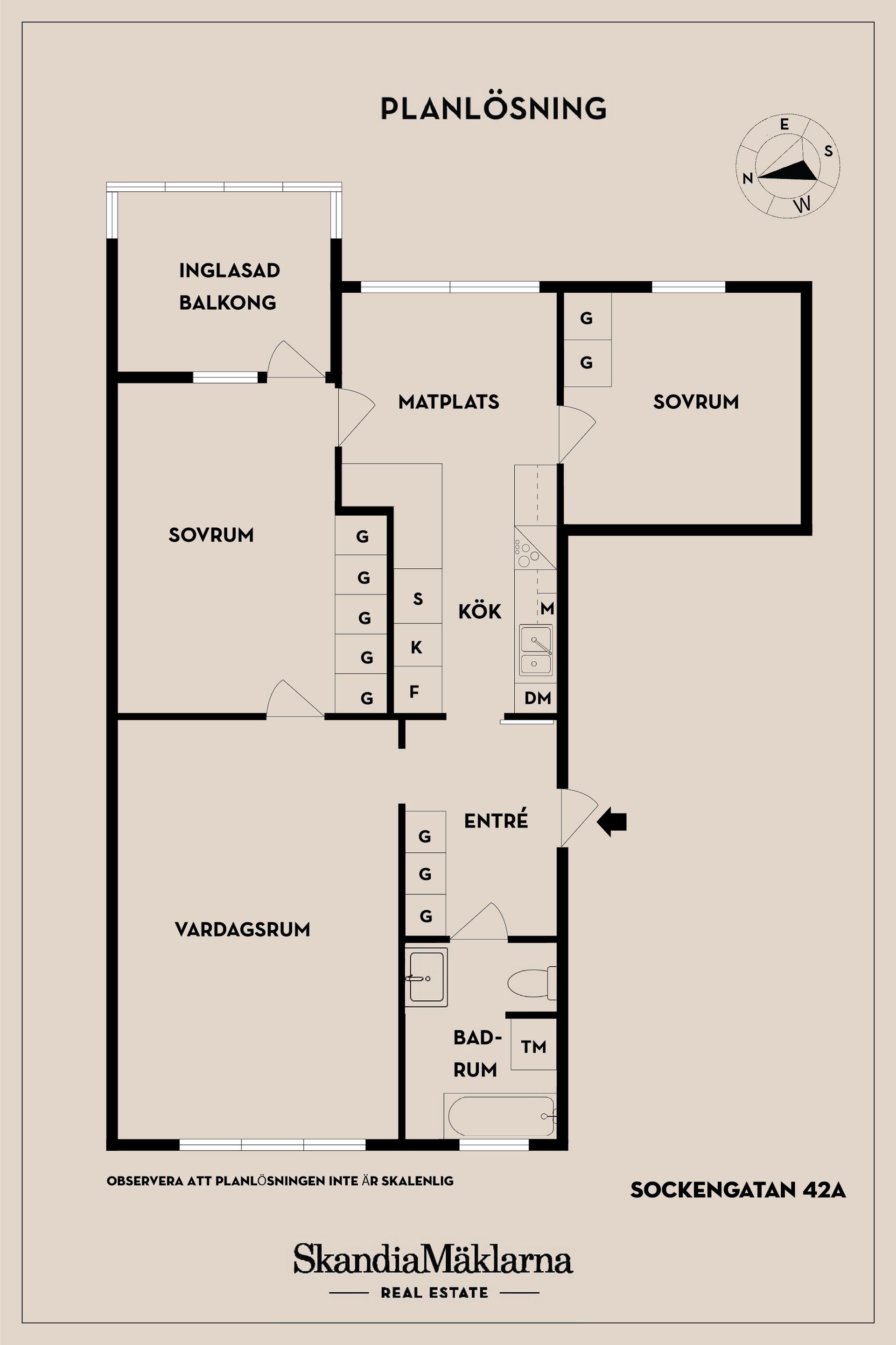 Bostadsrätt, Sockengatan 42A, Rosengården, Helsingborg