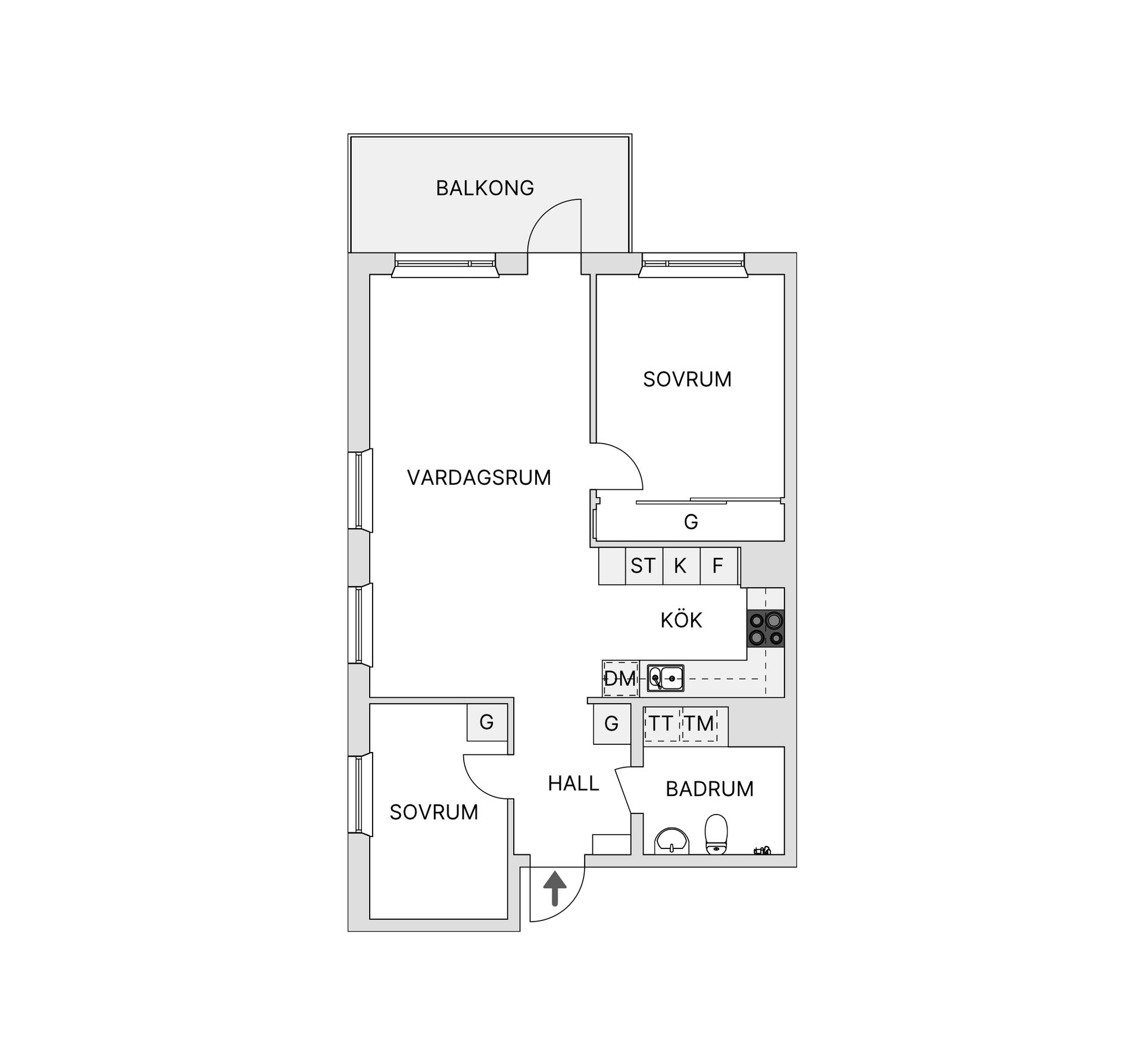 Bostadsrätt, Dansbanevägen 3, Söra, Österåker