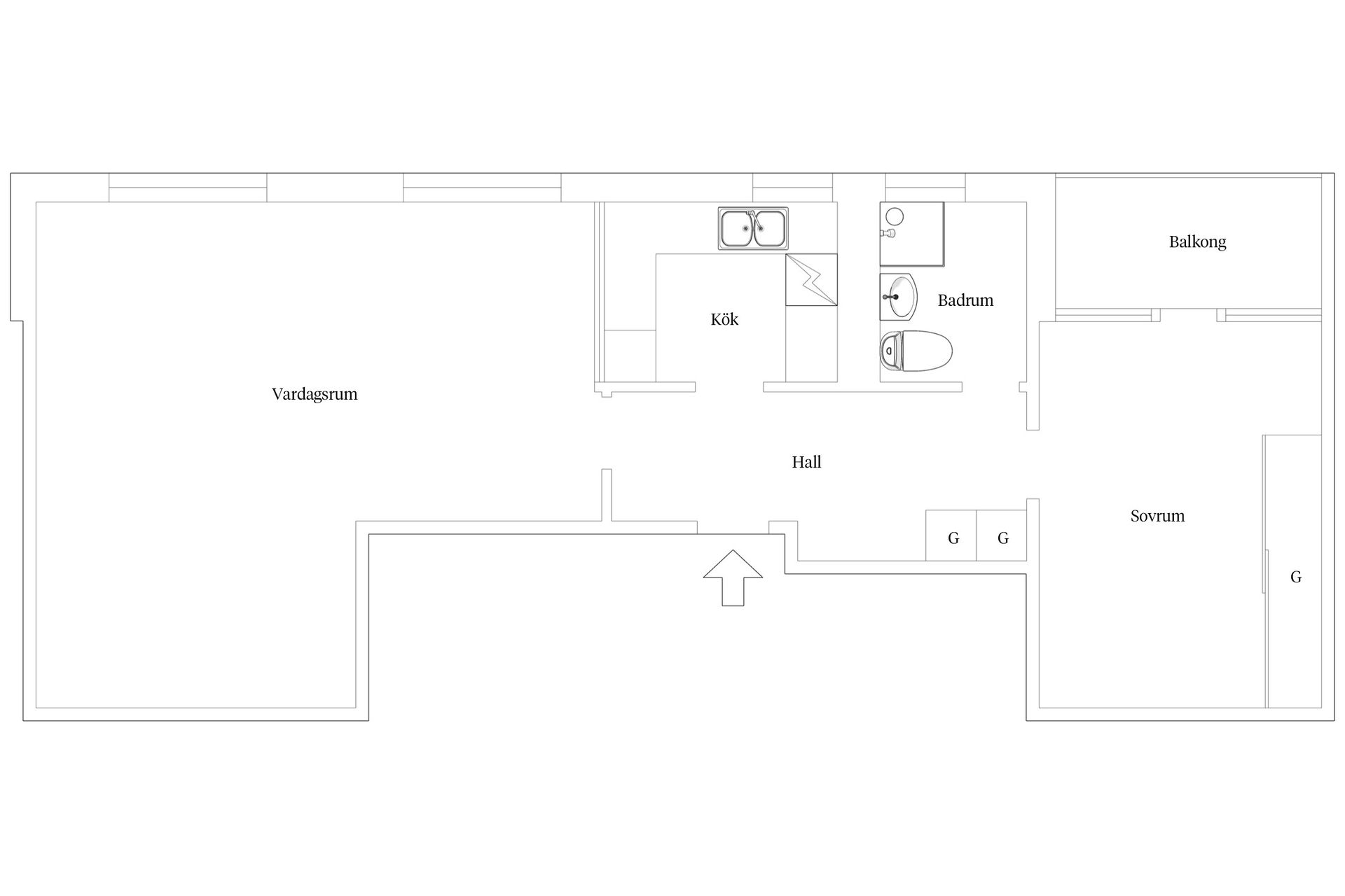 Bostadsrätt, Långholmsgatan 19, 5 tr, Södermalm Högalid, Stockholm