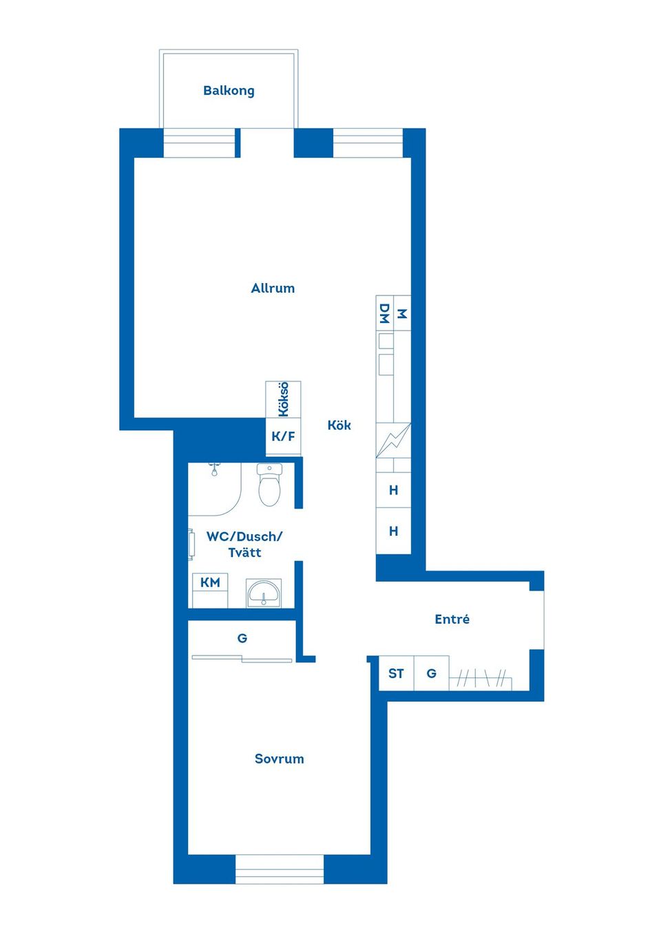 Bostadsrätt, Ottilia Adelborgs gata 6B, Pottholmen, Karlskrona