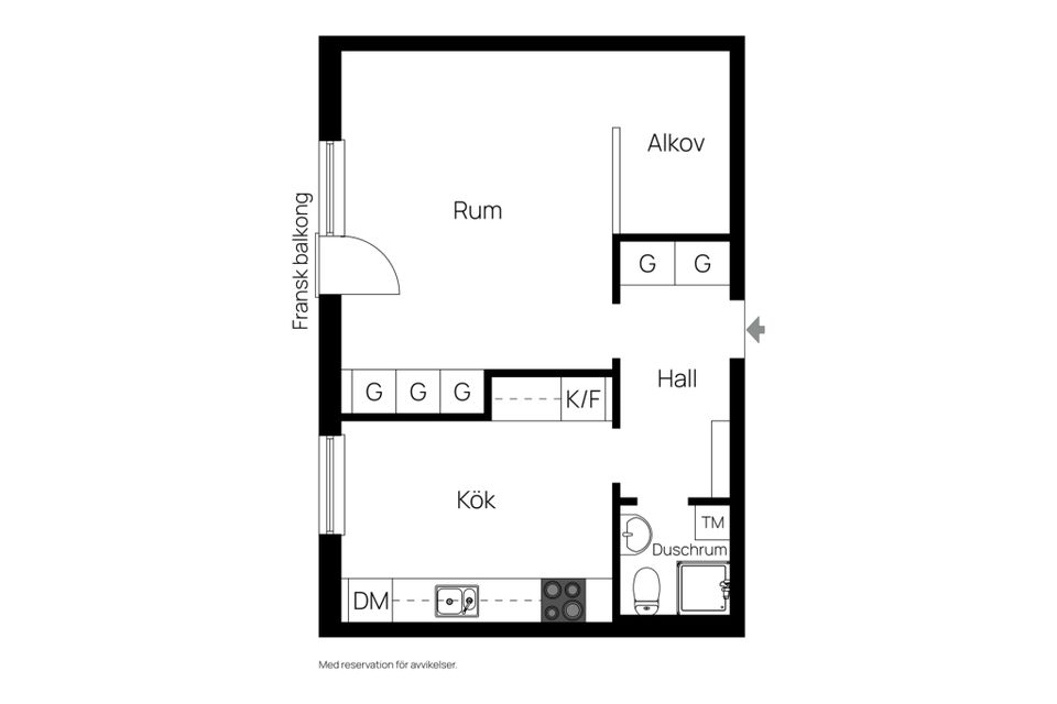 Bostadsrätt, Djupegatan 34b, Öster, Hudiksvall